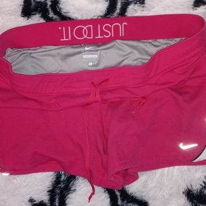 Pink nike shorts